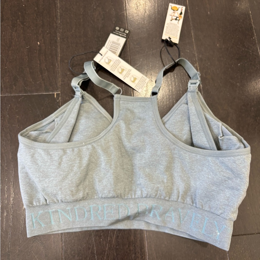 NWT Kindred Bravely Sublime nursing sports bra in heather grey size L - Picture 2 of 2